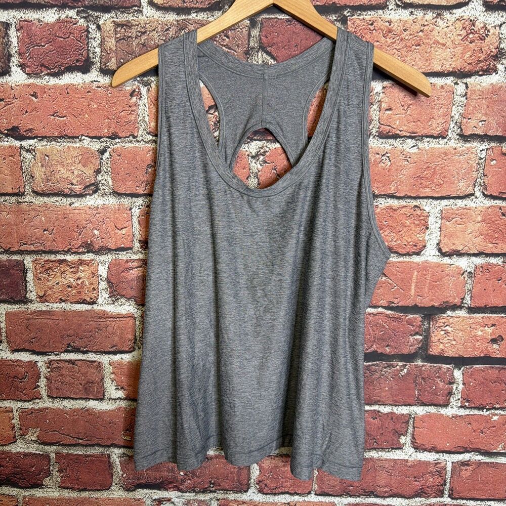 Athleta 2X Gray Womens Plus Size Tank Top